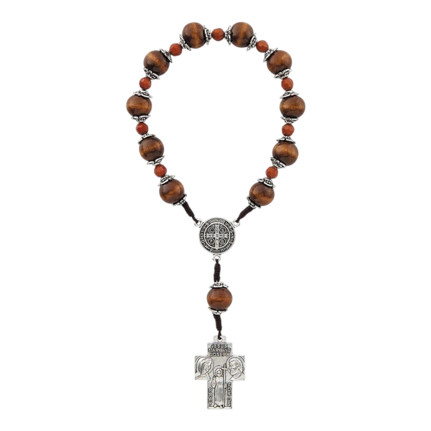 St. Benedict Wood One Decade Rosary