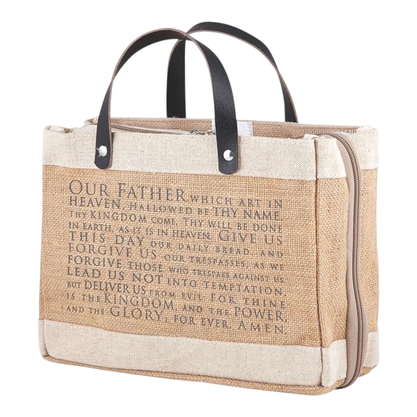 Market Tote Bible Cover - Lord's Prayer