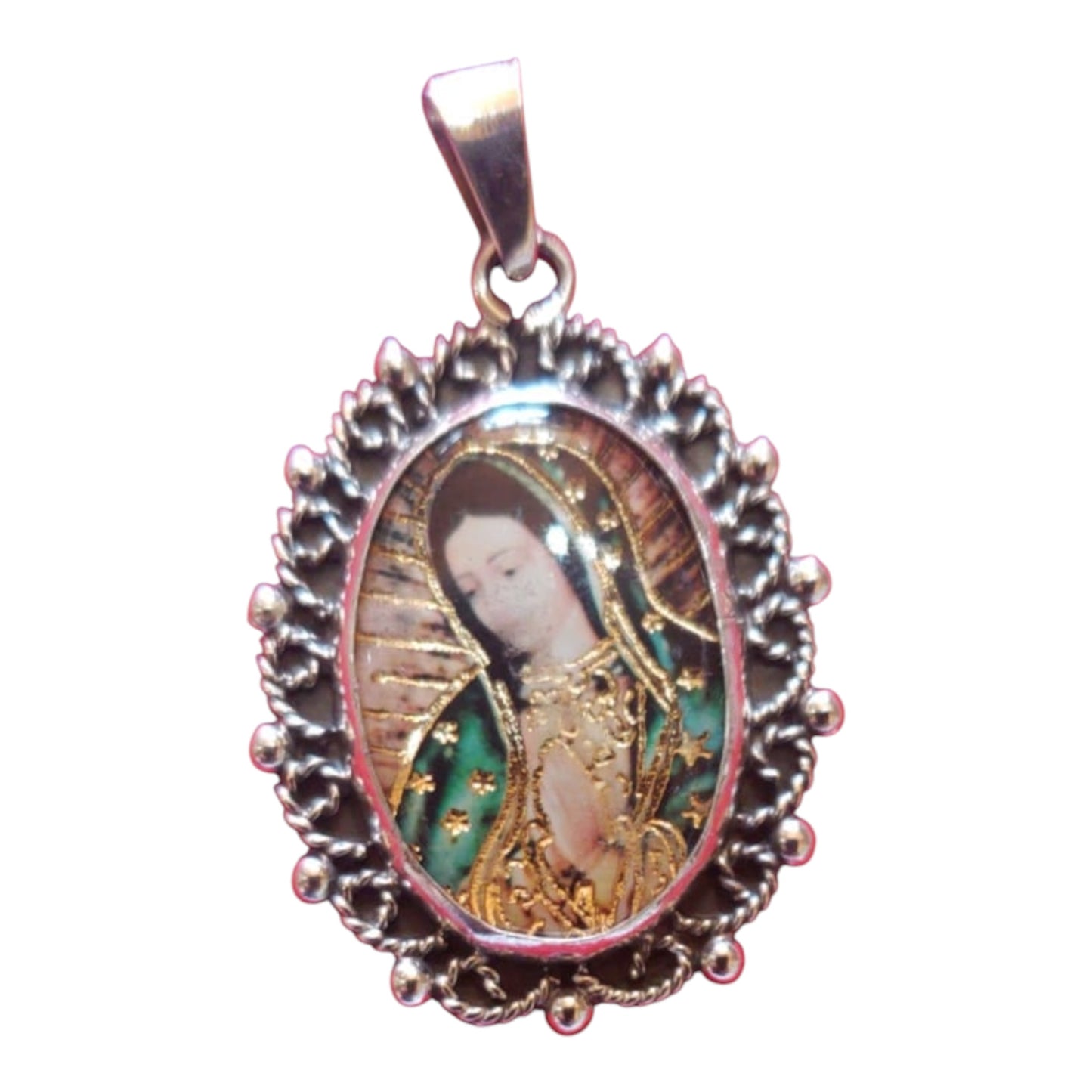 MEDALLA DE PLATA VIRGEN DE GUADALUPE