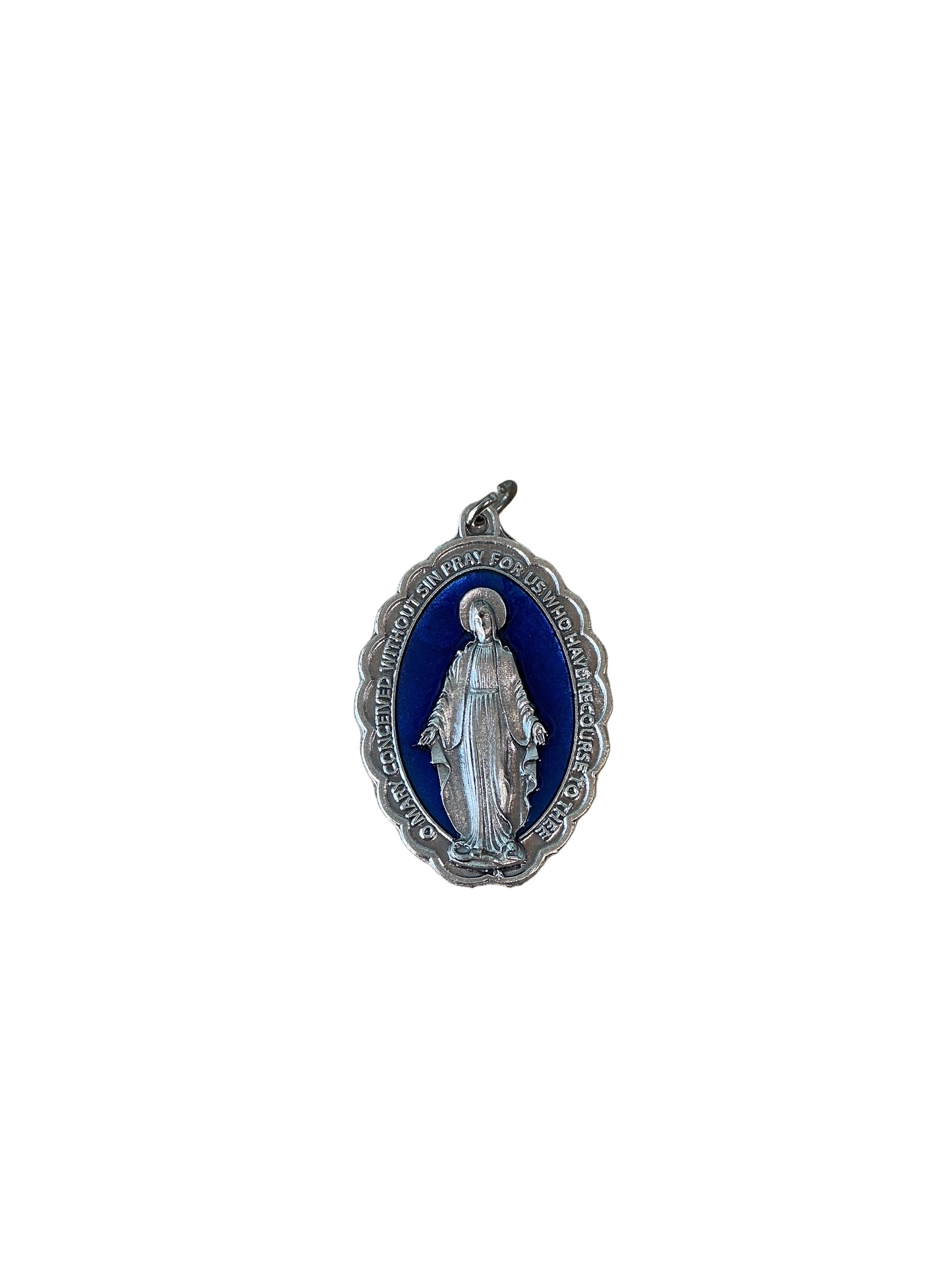 2.25" M. Medal Blue Enamel Enmin6