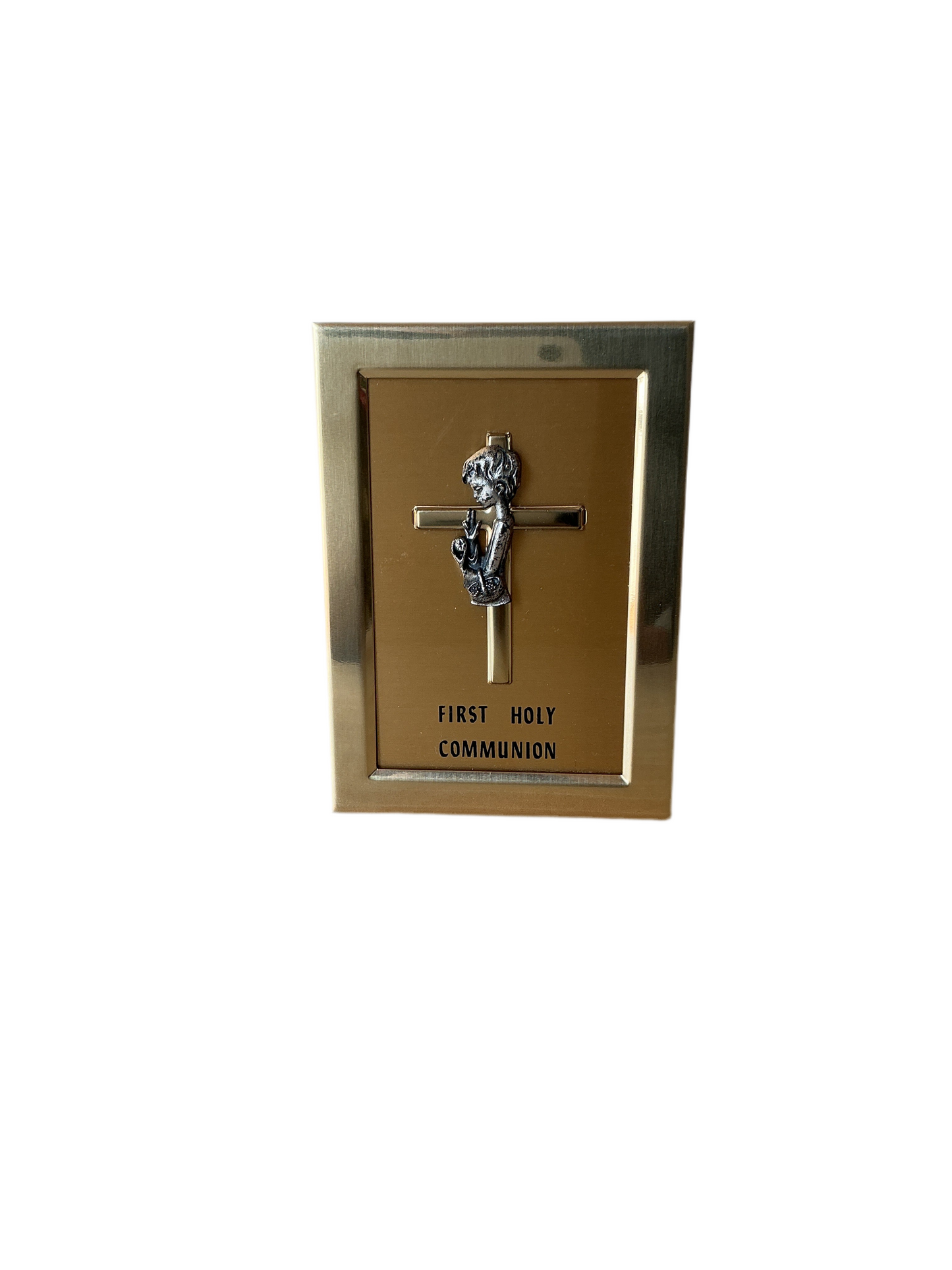 Frame Holy Communion Gold Cross
