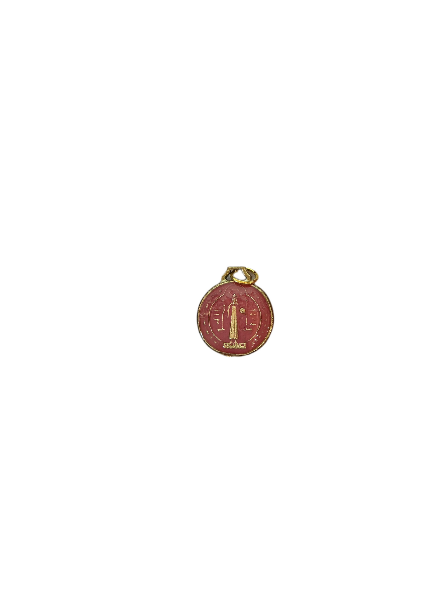 St. Benedict Medal color pink