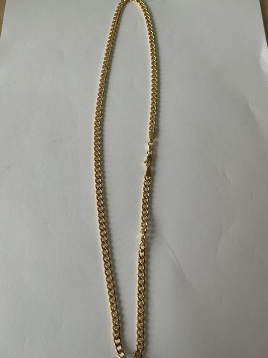 18K Gold Filled Miami Cuban Chain 20.50"H
