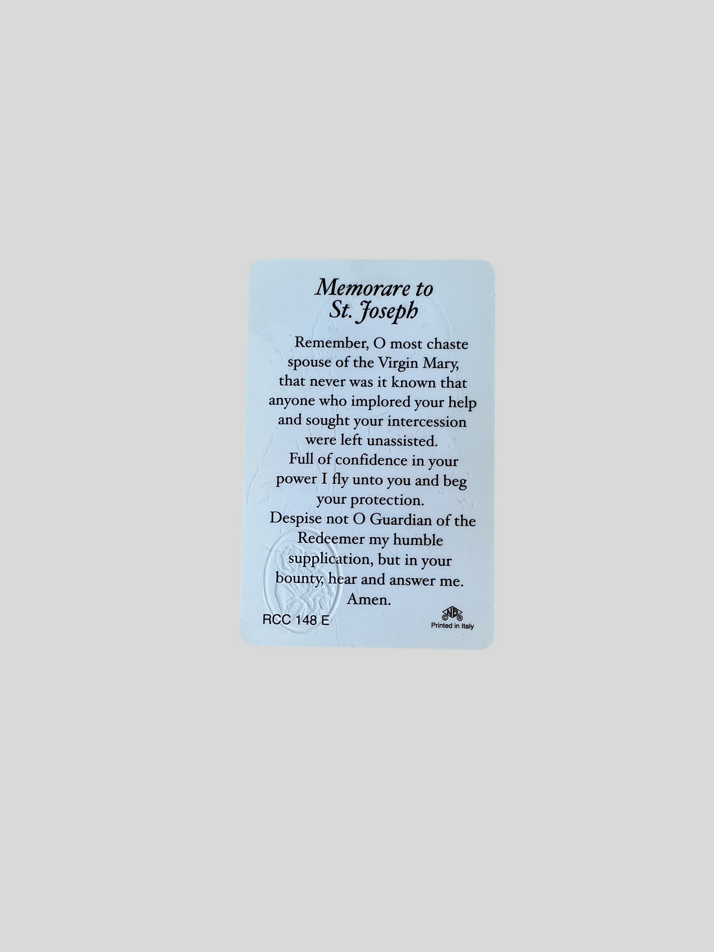 Memorare to St. Joseph