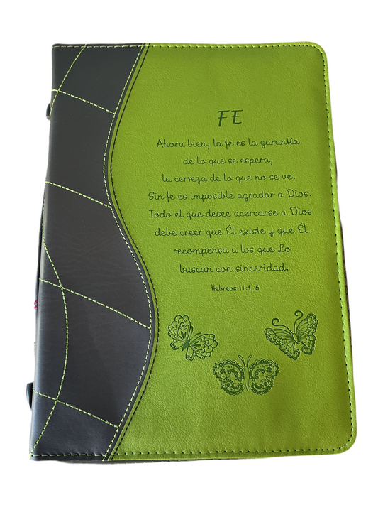 Forro Hebreos 11:1,6 color verde