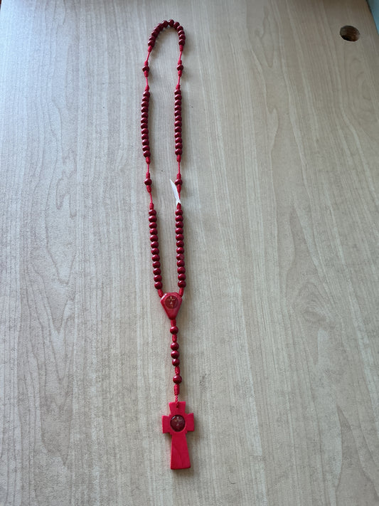Wood Rosary - Preciosa Sangre de Cristo
