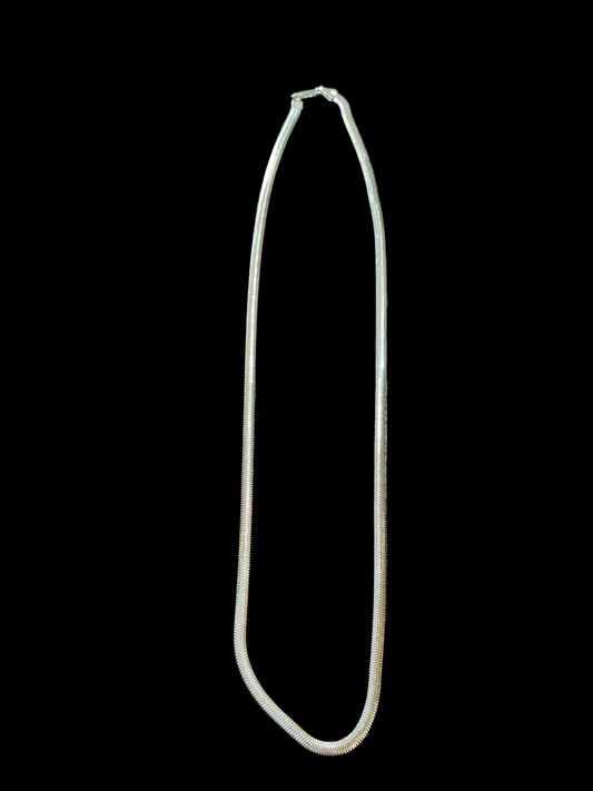 Silver Snake Chain 4 mm 22”H
