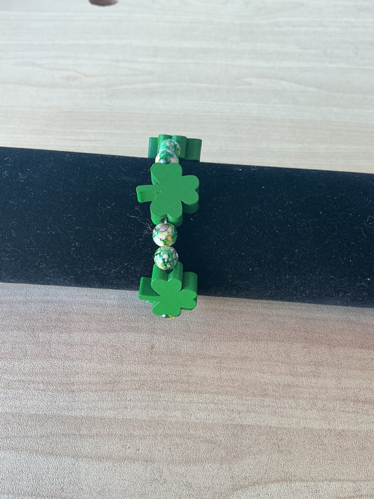 Bracelet St. Patrick Elastic Green