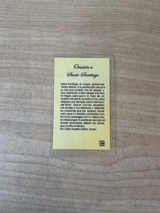 Tarjeta Oración - Santo Santiago
