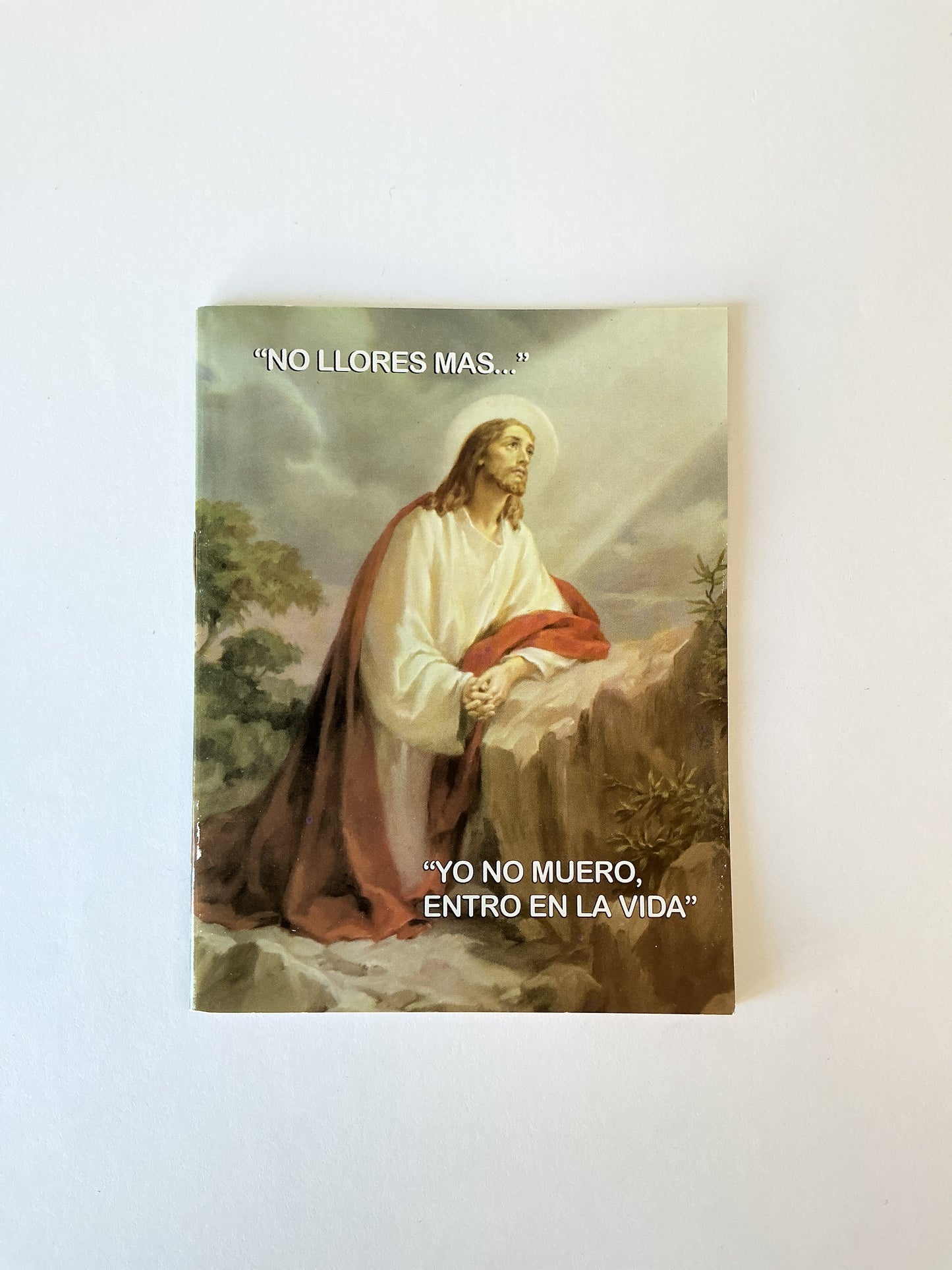 "No llores mas..." "Yo no muero entro en la vida"