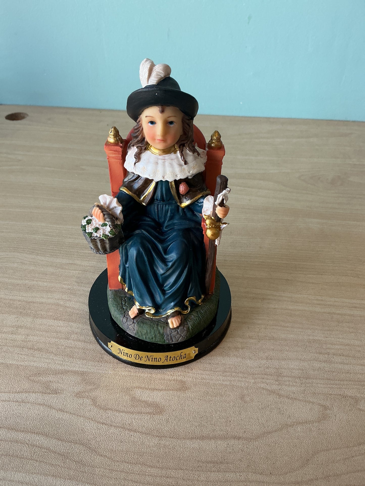 Niño de Atocha wooden base 5"H