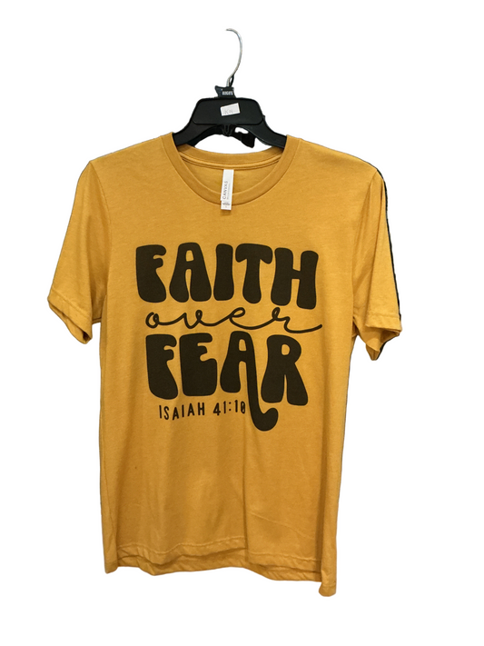 T-Shirt Faith Over Fear - Isaiah 41:10 Size XL