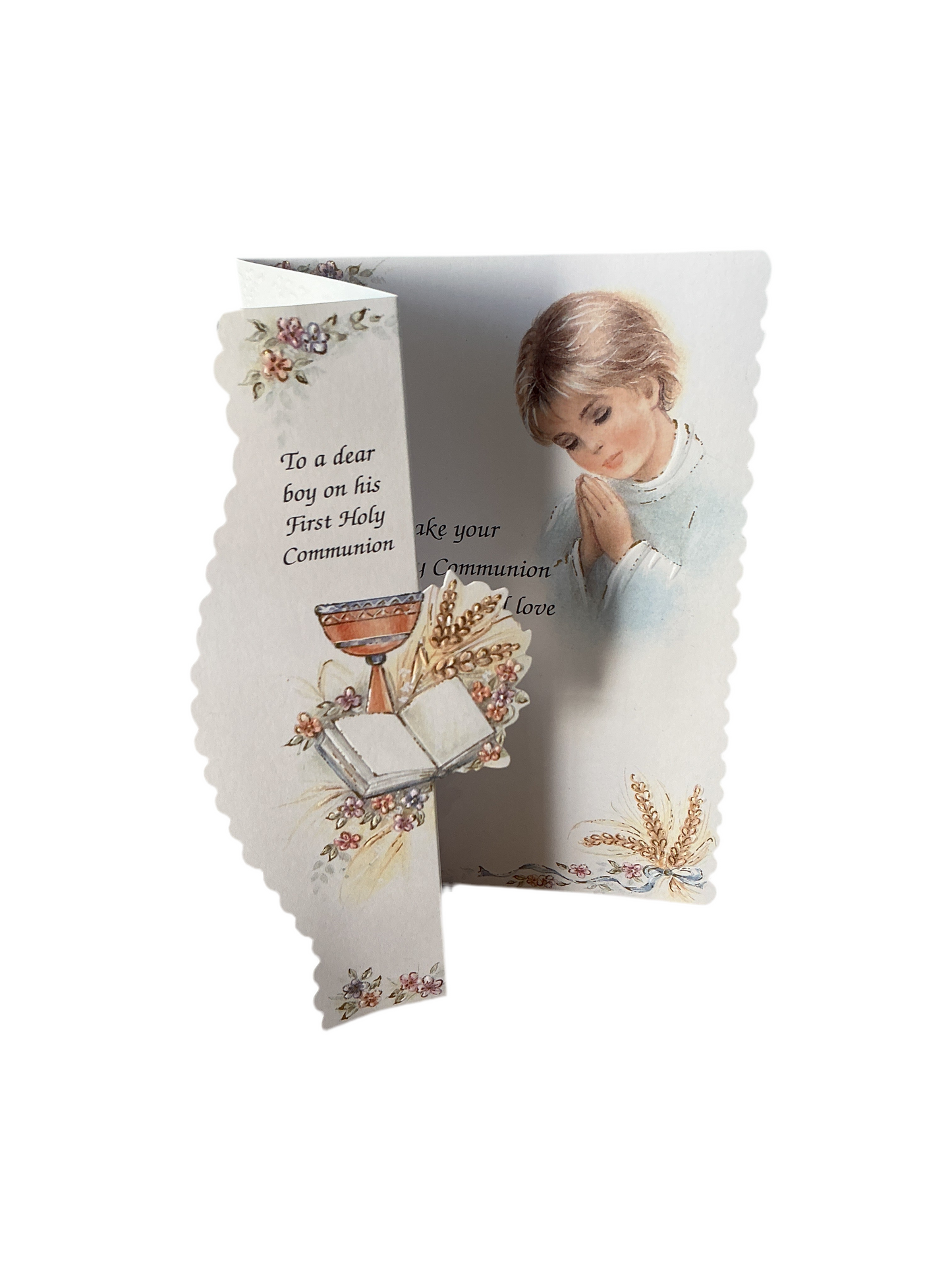 Greeting Card Boy First Communion - Spanish