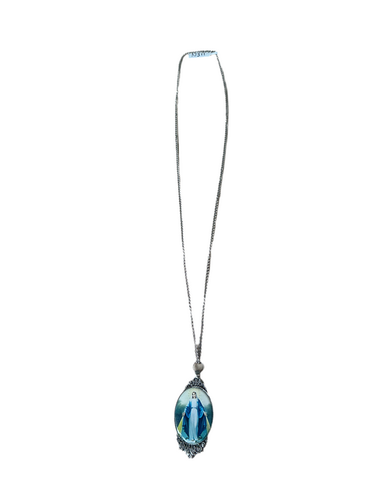 Oxy Necklace Lady of the Miraculous with Chain 28"H