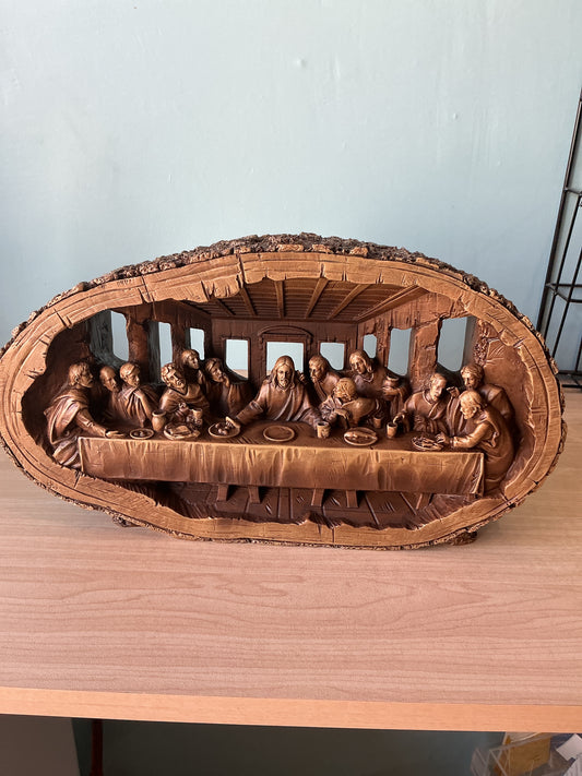 Carved Last Supper Figure 14.5 W