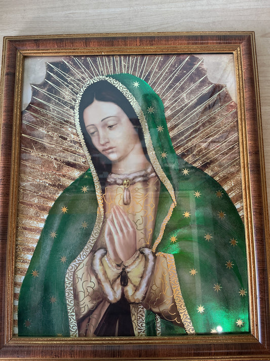 Picture 8x10"H  - Virgen de Guadalupe Gold