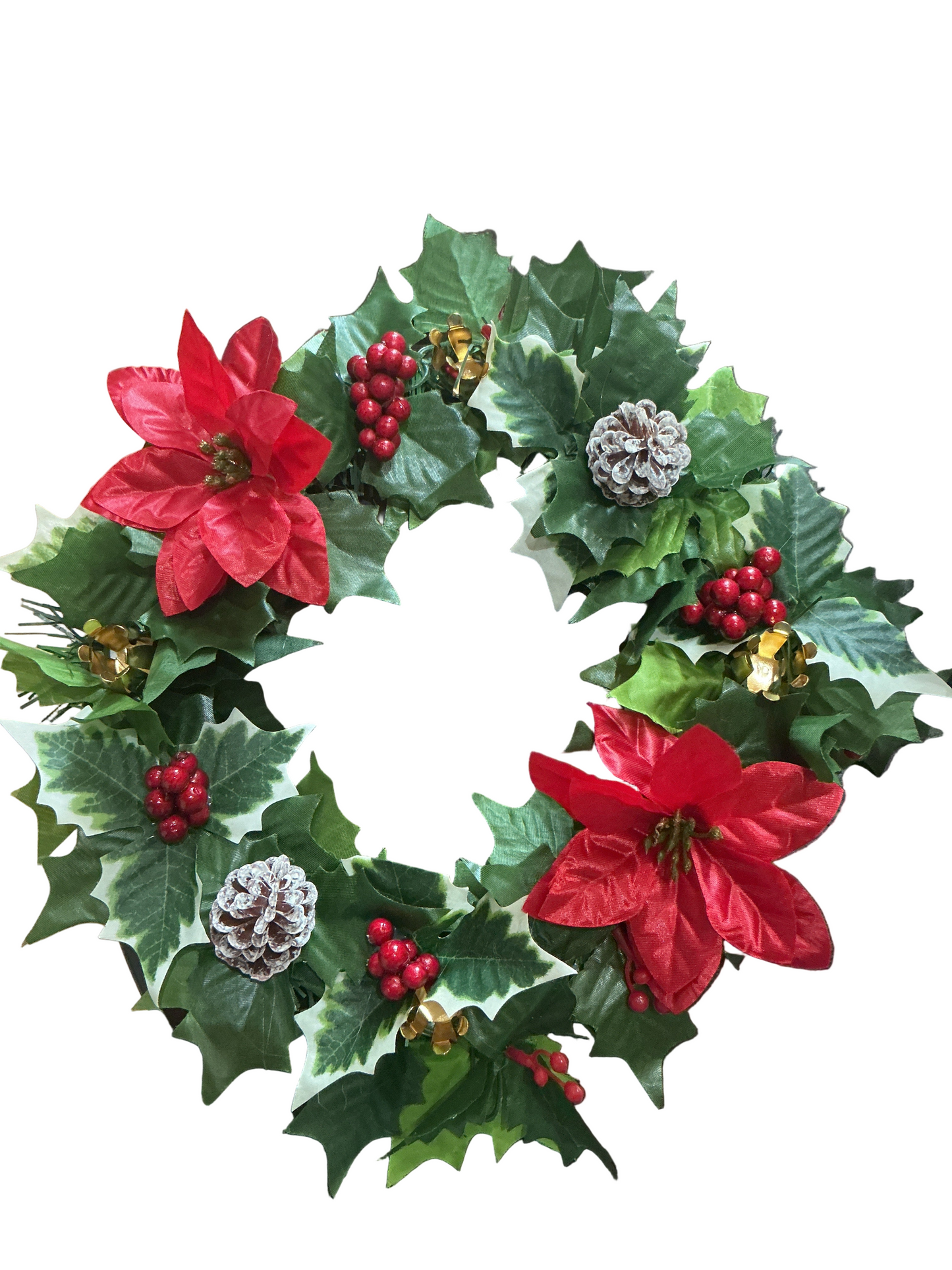 Corona de Adviento con Decoración de Navidad