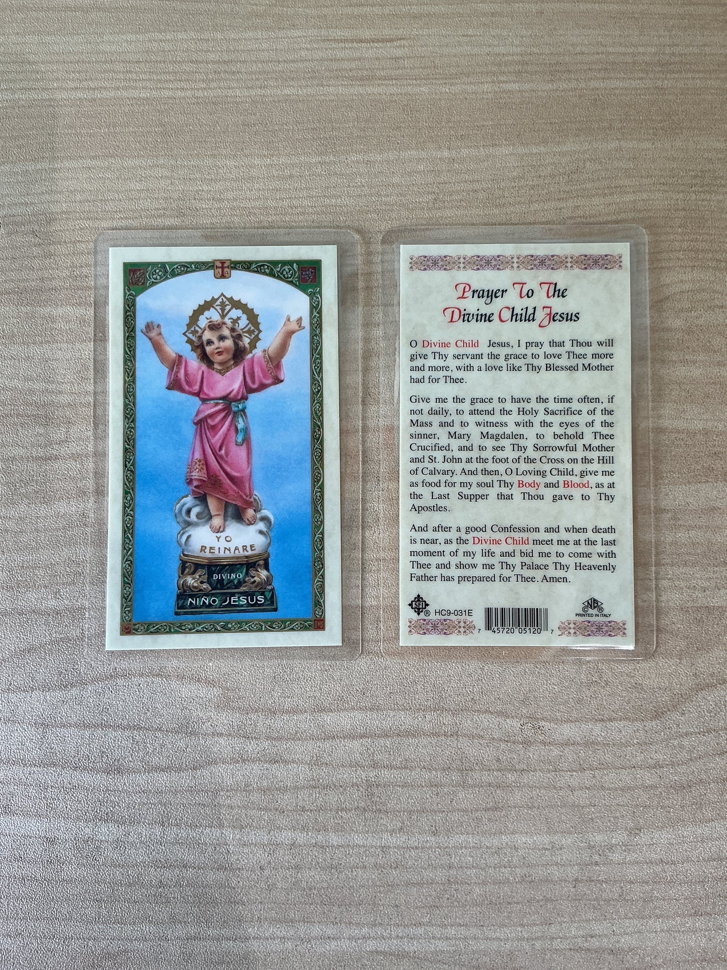 Prayer to the DIvine Child Jesus