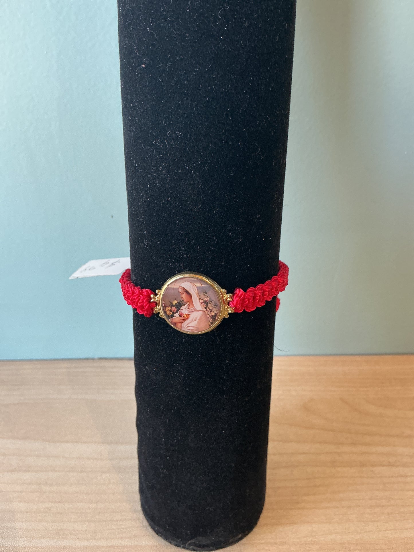 Pulsera de hilo con resina - Rosa Mistica