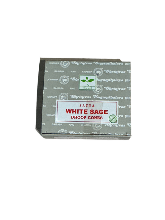 Satya White Sage Dhoop Cones Incense