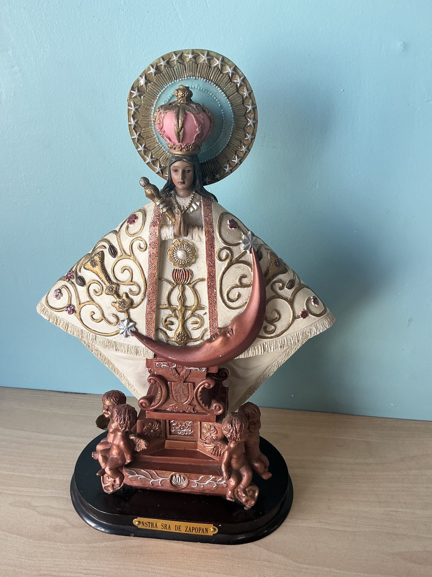 Virgen de Zapopan 12"H