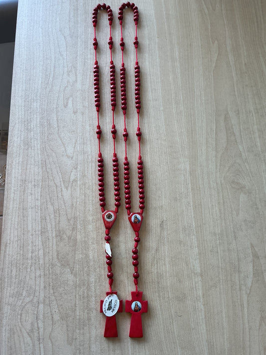 Wood Rosary - Sacred Heart