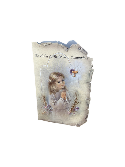 Greeting Card Girl First Communion - Spanish