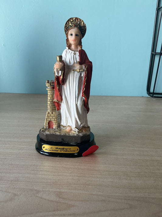Statue S. Barbara with base 5 1/2"