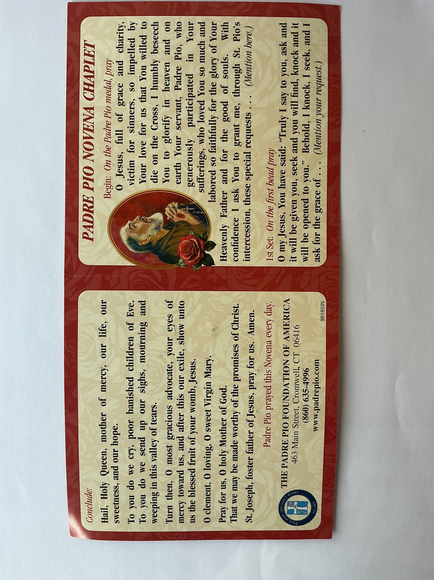 Padre Pio Novena Chapel