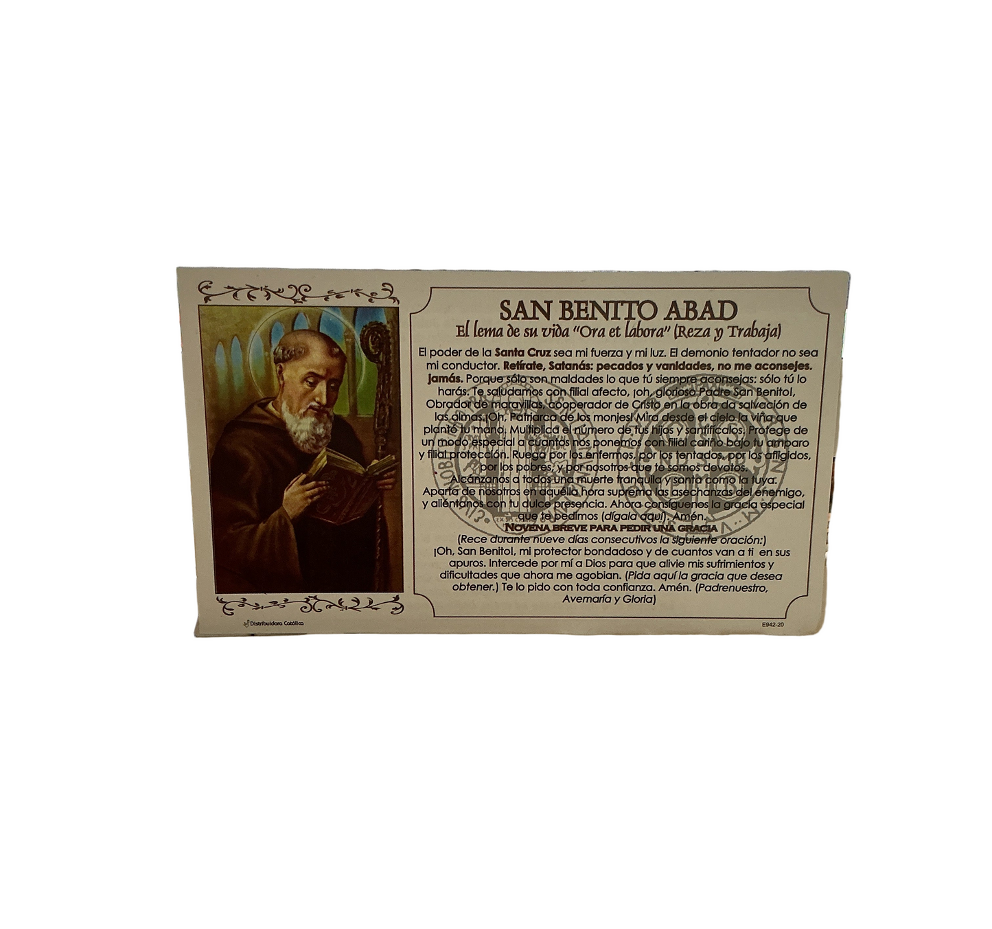 Cedula San Benito Abad