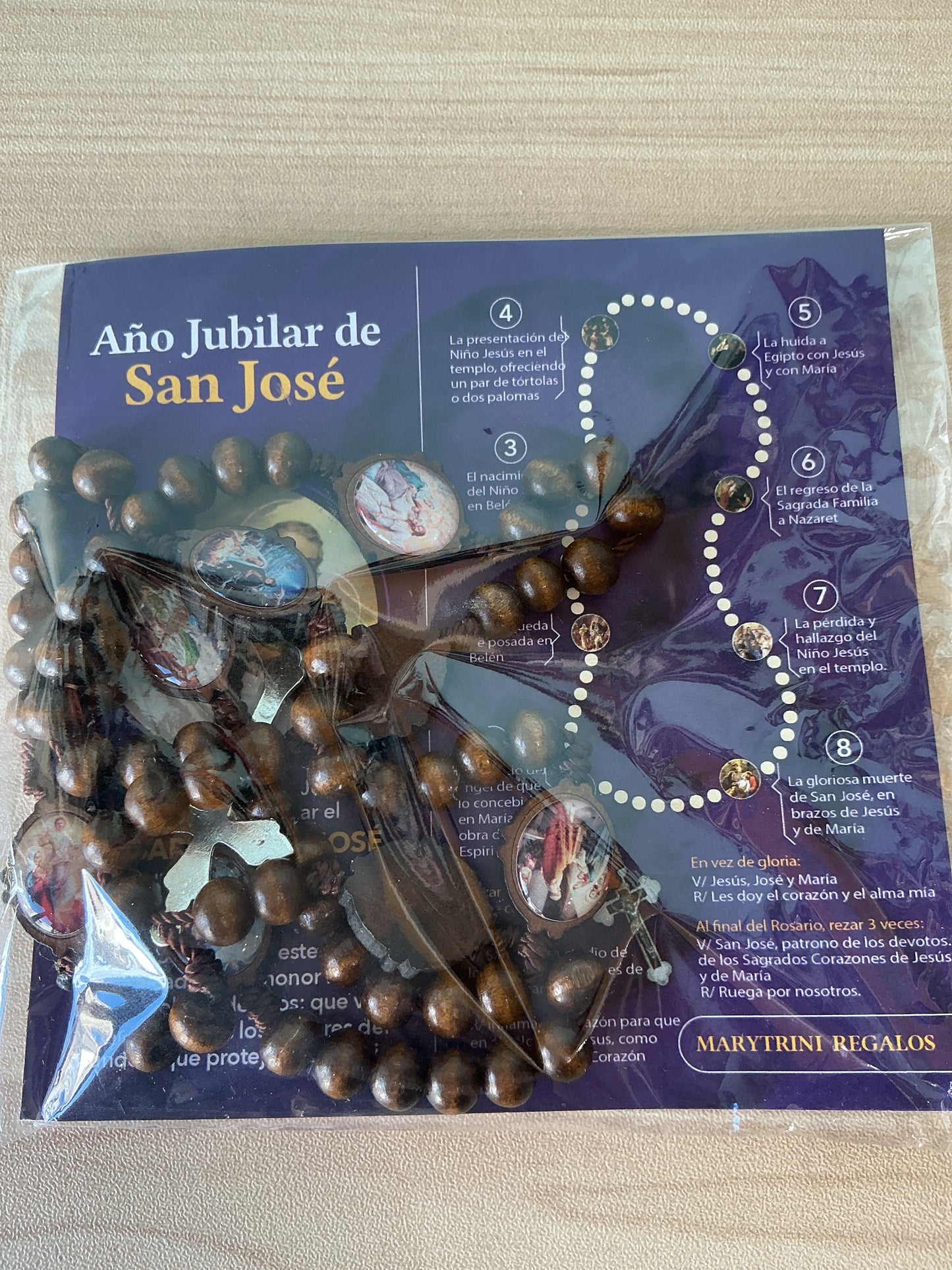 Rosary Legion de San Jose de madera
