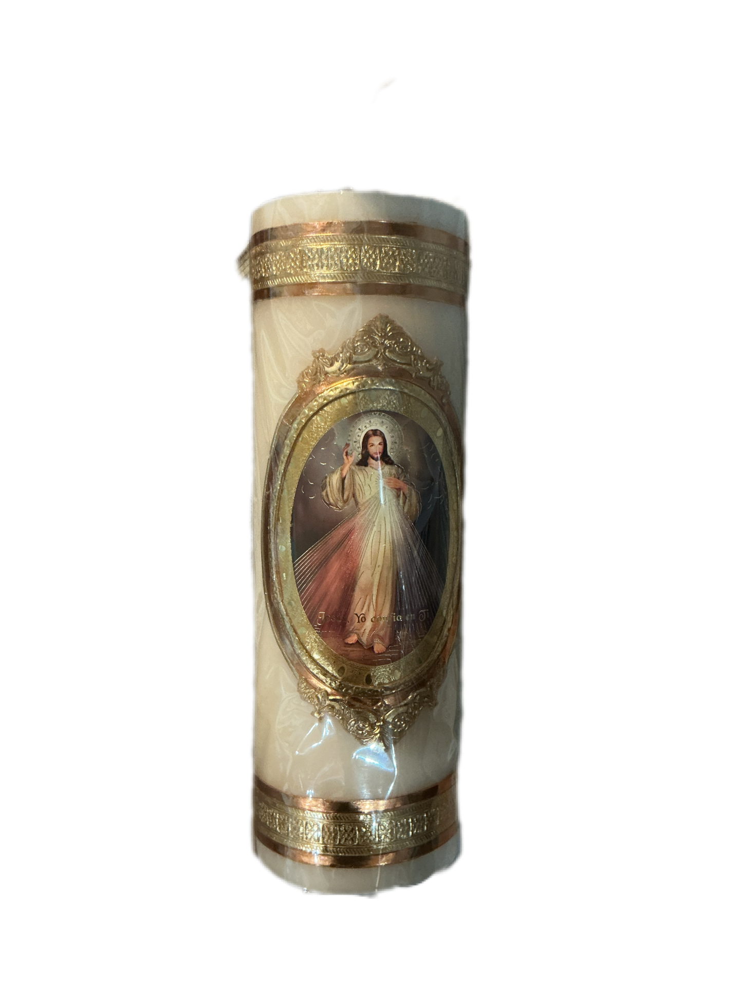 Cirio 4x12" Señor de la Misericordia
