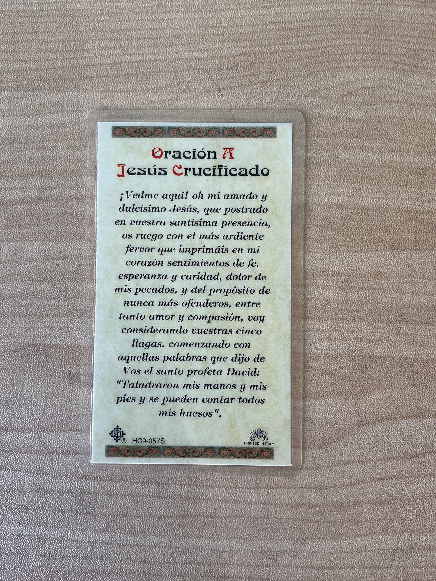 Oración a Jesús Crucificado