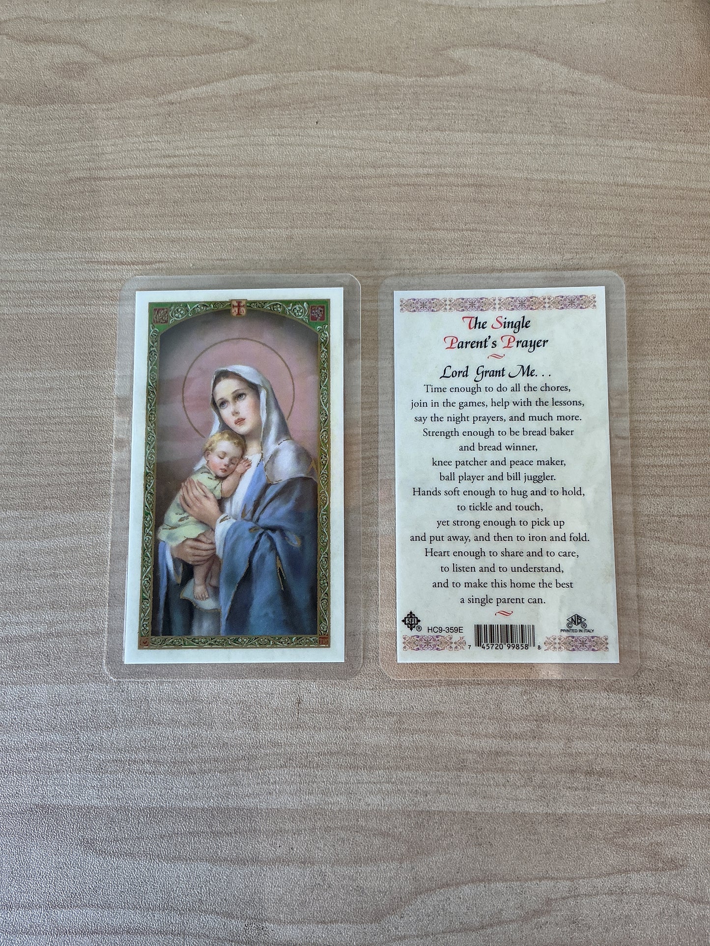 The Single Parent's Prayer