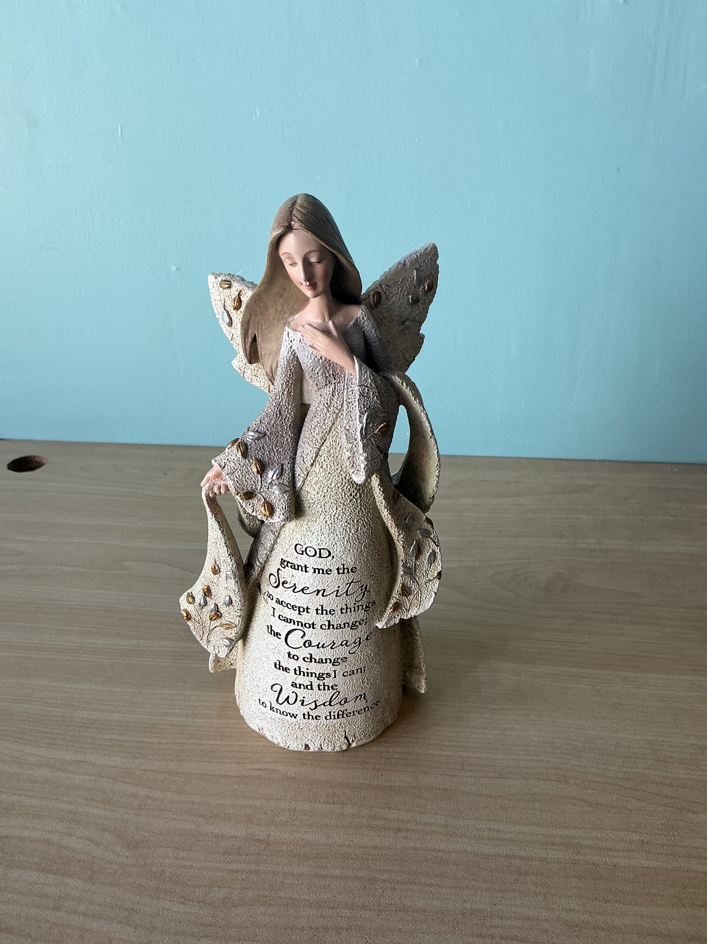 Serenity Prayer Angel 8.5"H