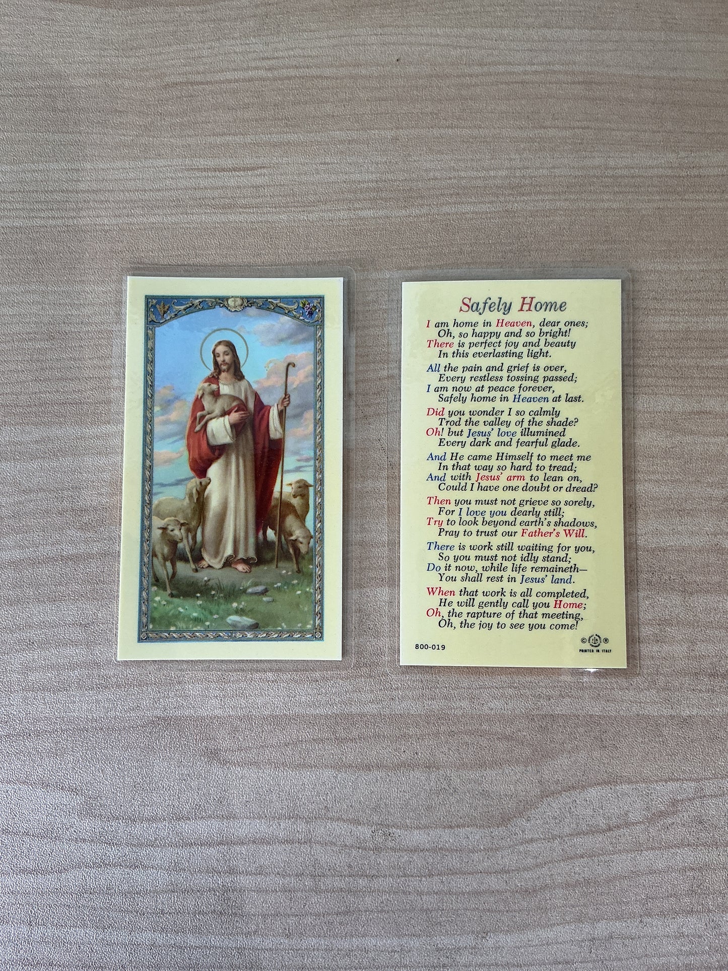 Safety Home- Jesus Card
