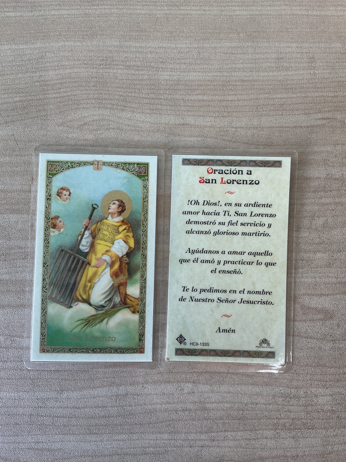 Oración a San Lorenzo