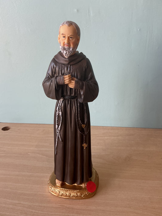 Polyresin Statue Padre Pio 12"
