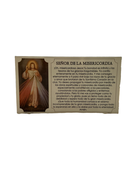 Cedula Señor de la Misericordia