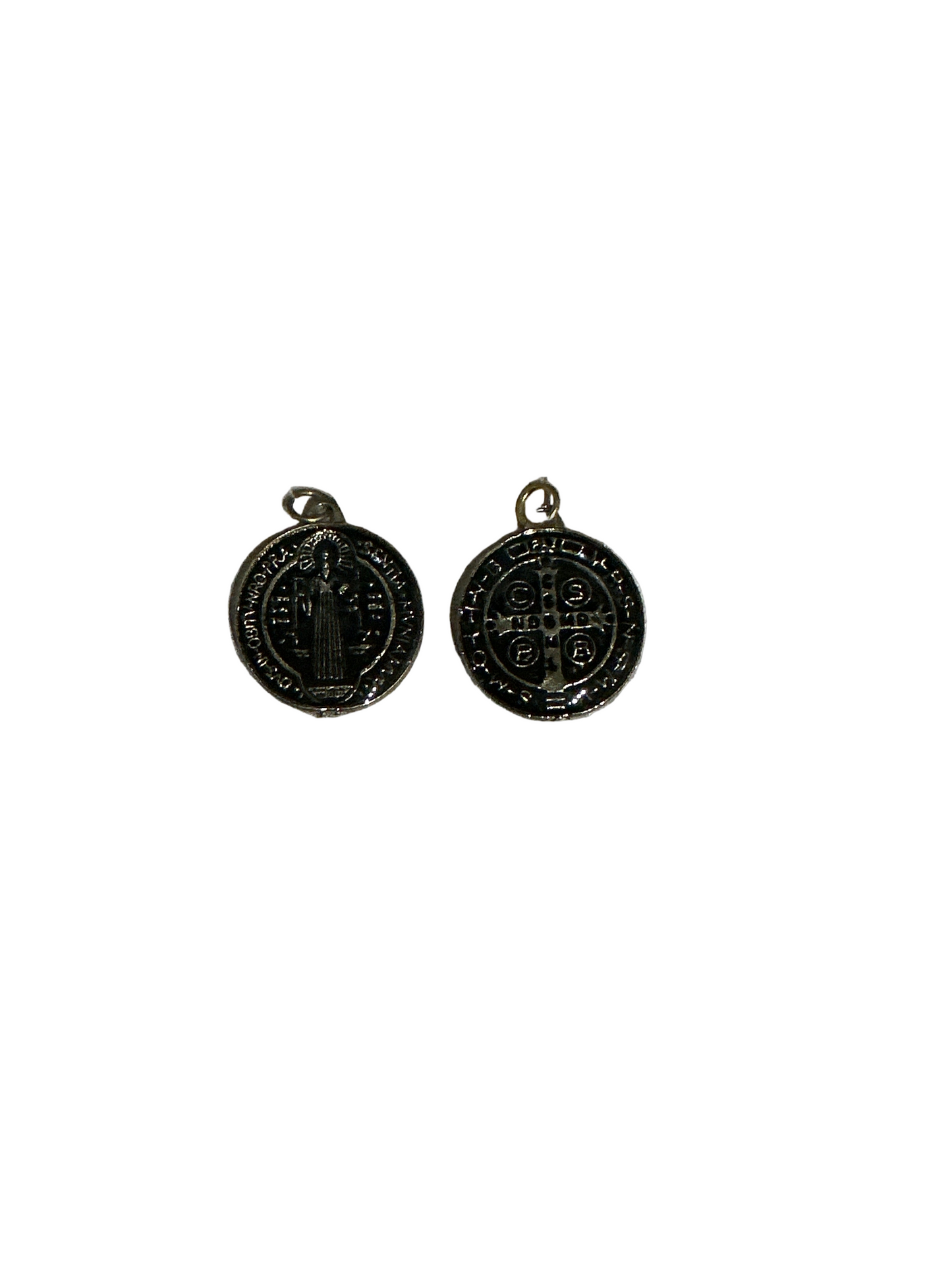 St. Benedict Medal color Black with gold 0.87 inc