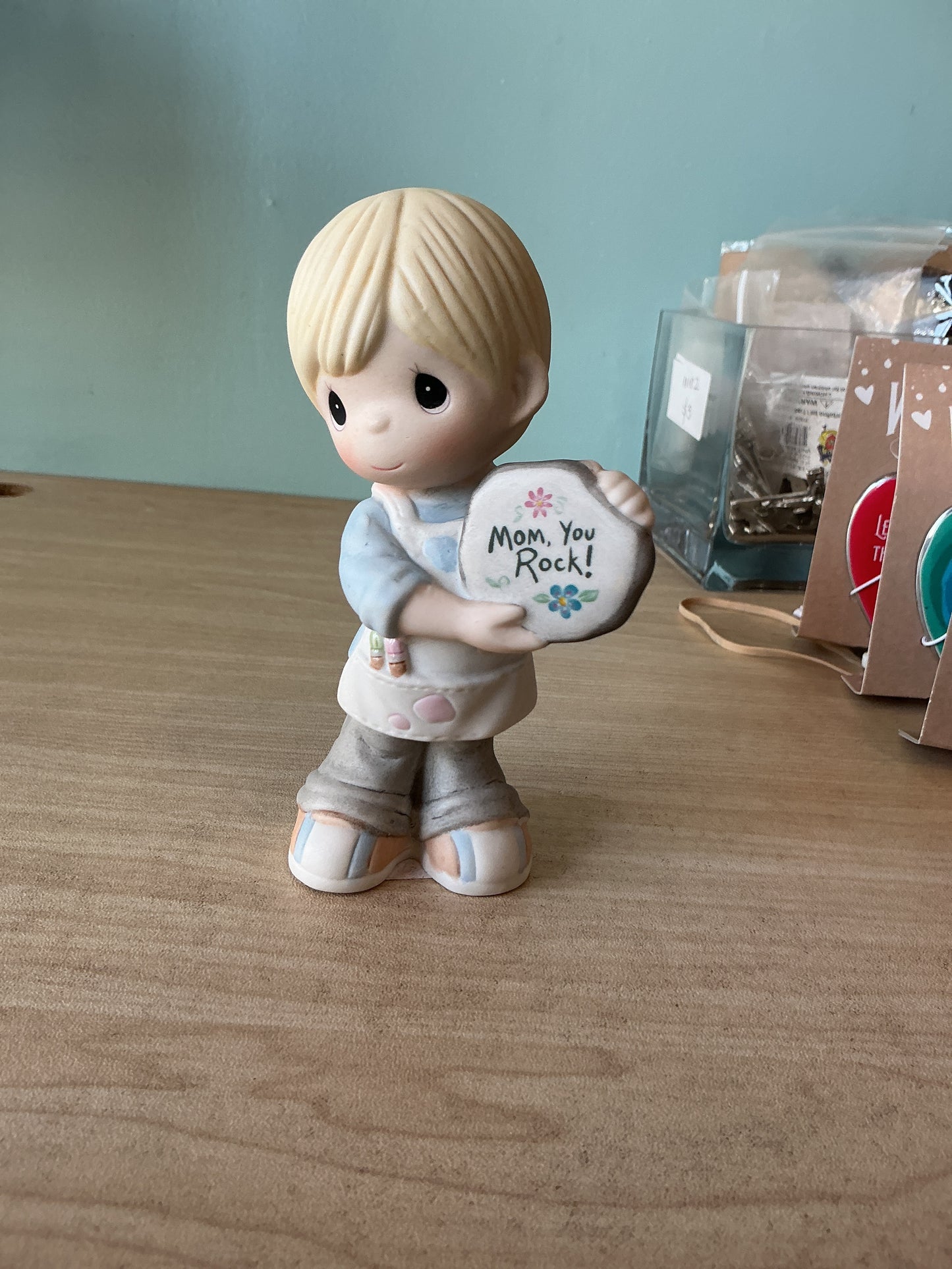 Boy With Painted Rock - Precious Moment