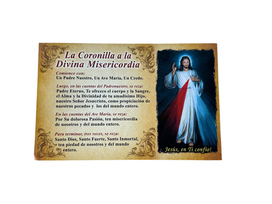 Cedula La Coronilla a la Divina Misericordia
