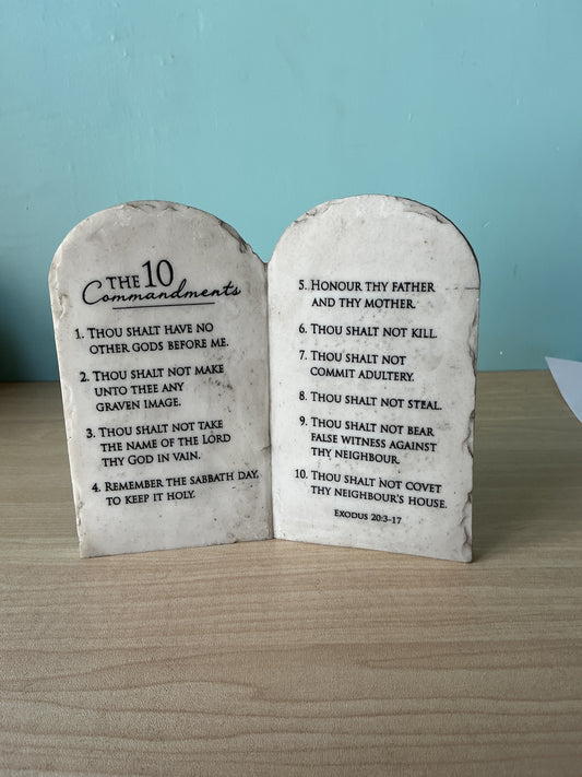 Table The 10 Commandments 6 x 6.5
