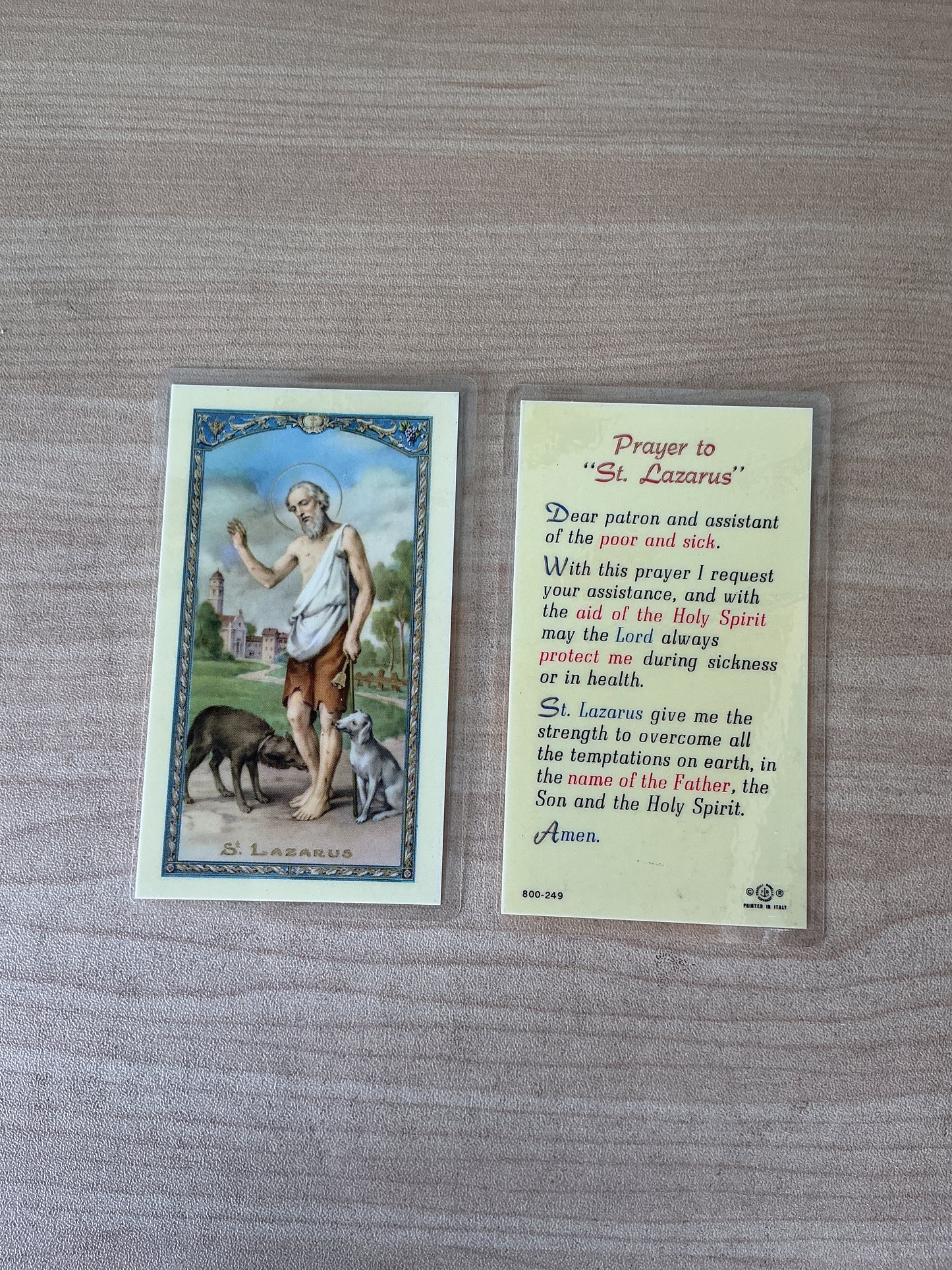 Prayer to St. Lazarus