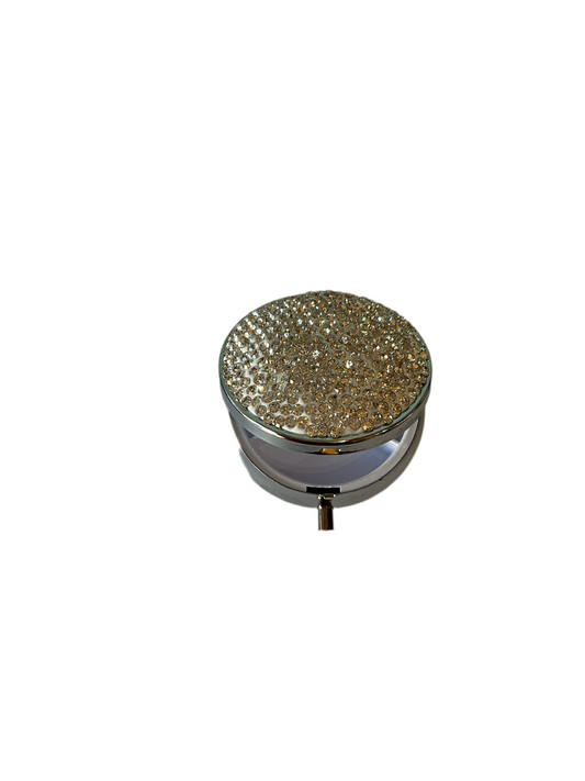 Sparklin Gemstone or Decorativ / metal pill box