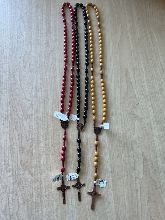 Wood Rosary - St. Benedict