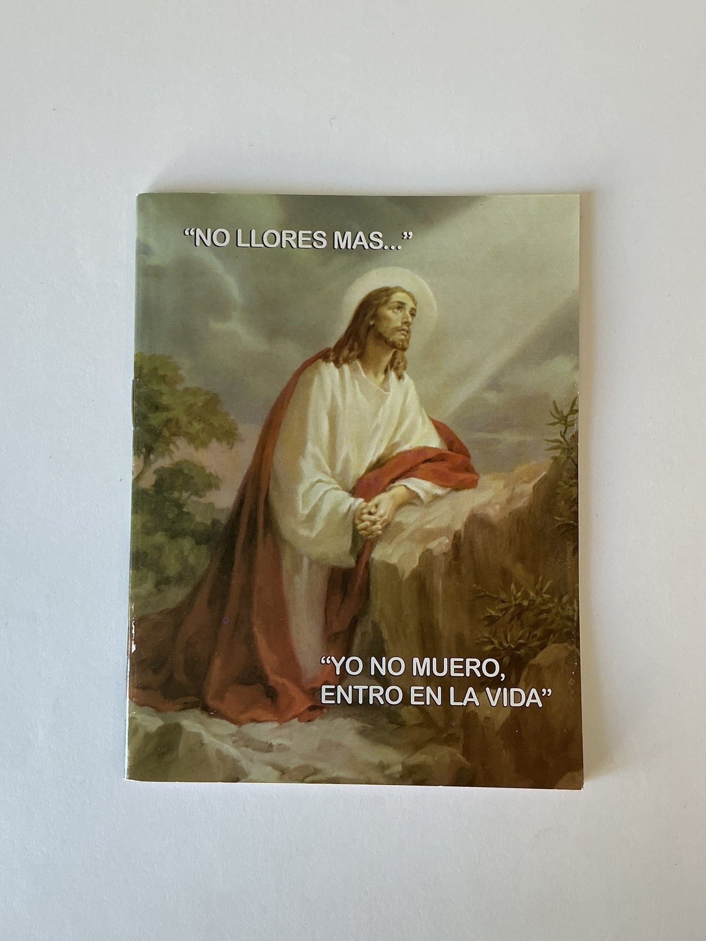 "No llores mas..." "Yo no muero entro en la vida"