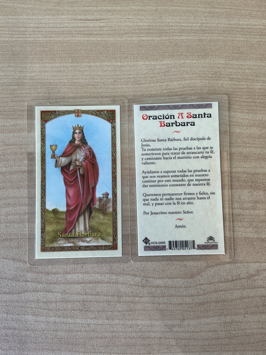 Oración a Santa Barbara