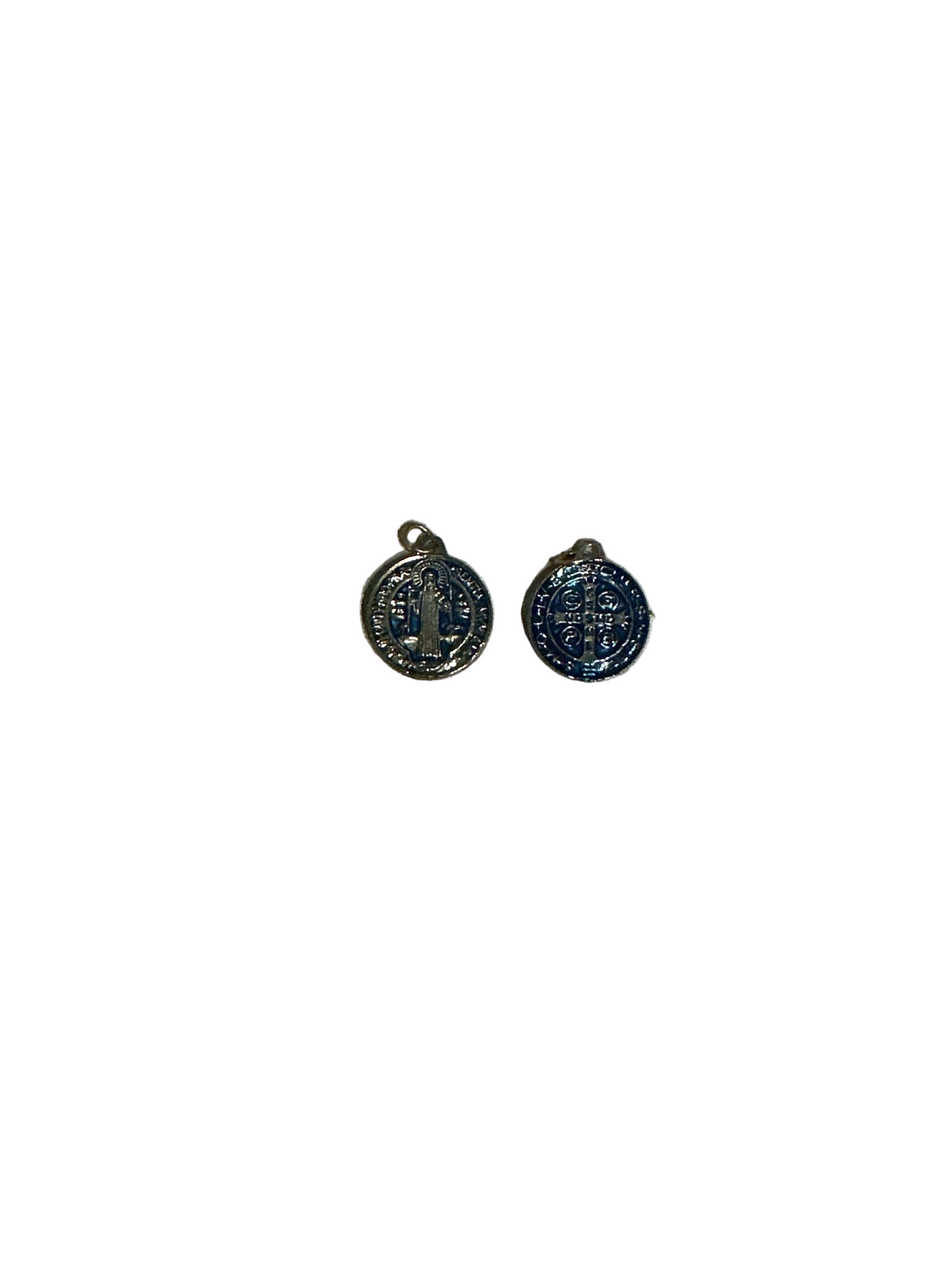 St. Benedict Medal color Blue 0.70 inc
