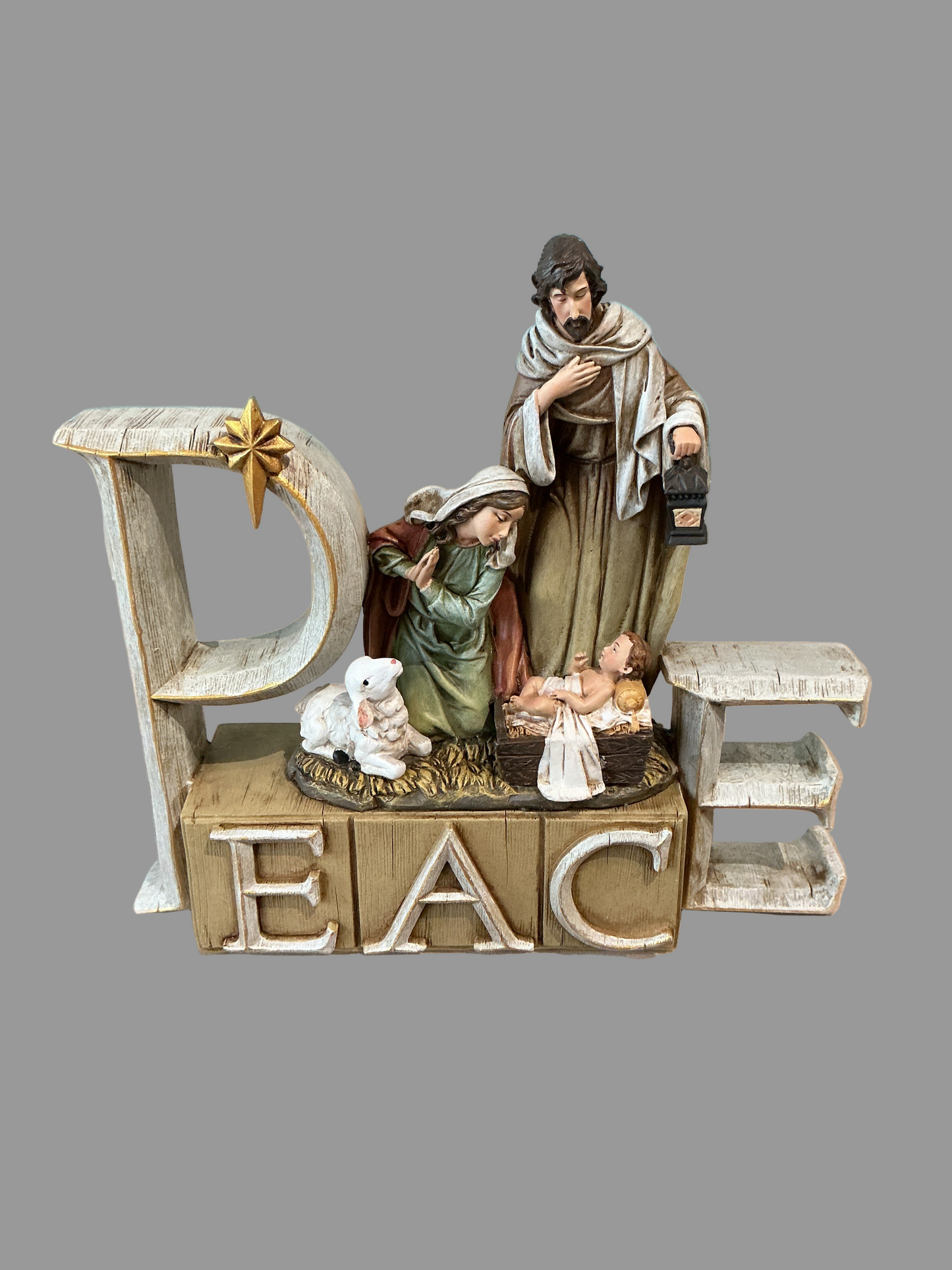 Peace Nativity Figure 8.25"H